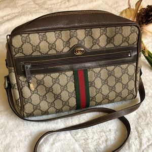 Gucci Vintage GG Web Shoulder Bag